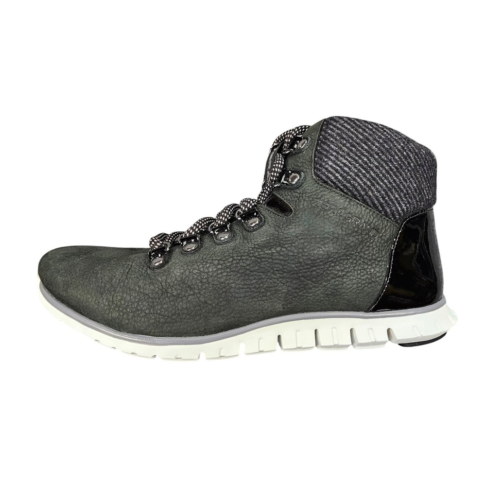 Cole Haan Zerogrand Waterproof Hiker Boots Women's 7 Olive Green Leather W17873